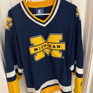 Vintage Starter University of Michigan Hockey Jersey